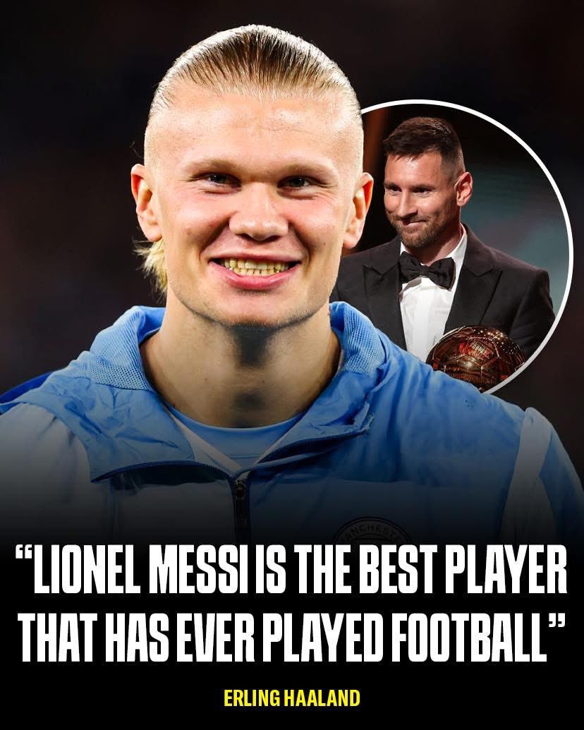 Erling Haaland when asked about Lionel Messi 🎙️