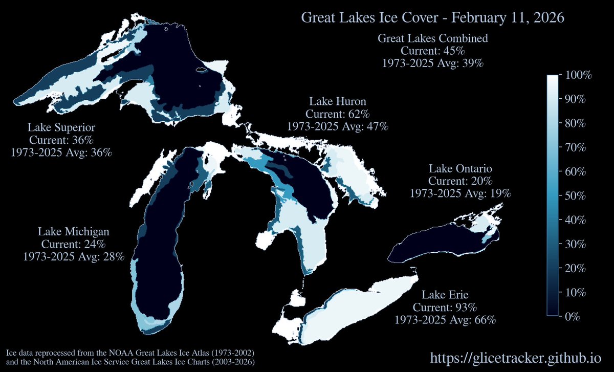 Great Lakes Ice Tracker tweet media