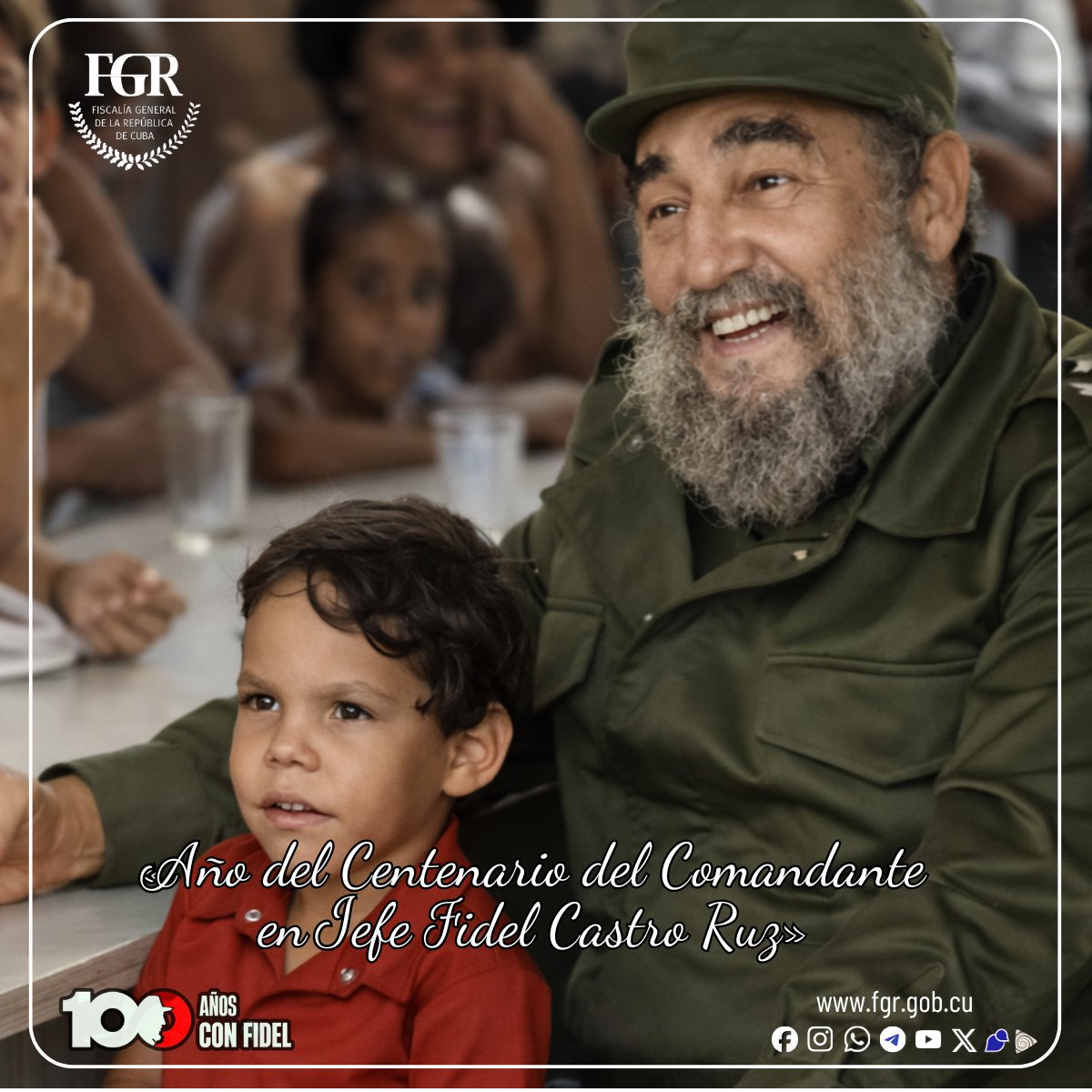 #100AñosConFidel: «La Revolución ha prestado, presta y prestará el máximo apoyo a la educación y a la formación de nuestros niños, porque ellos son el futuro del país»

#CubaEstáFirme
#FiscalíaCubana