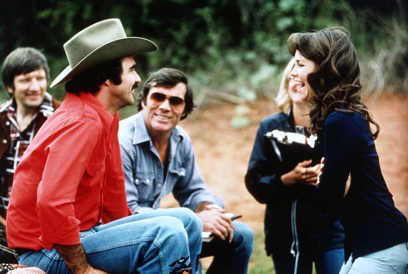 HollywoodYeste1's tweet photo. Burt Reynolds, director Hal Needham, and Sally Field on the set of Smokey and the Bandit (1977)
Without a single doubt, one of the most FUN, most entertaining, and best movies ever made.
What. A. Cast! https://t.co/7do0jxIc58