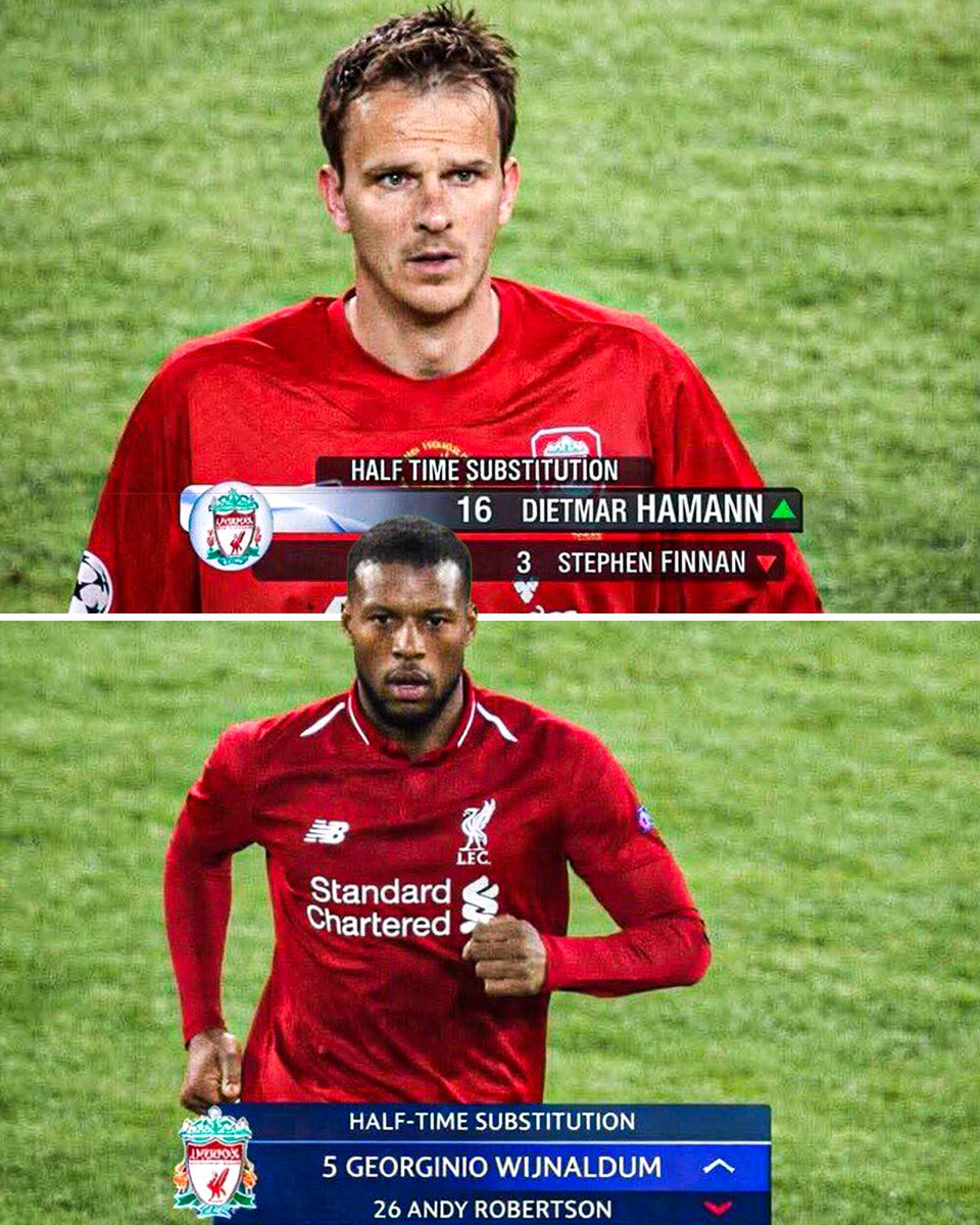 Two of the best half-time substitutions in football history 🙌🔄