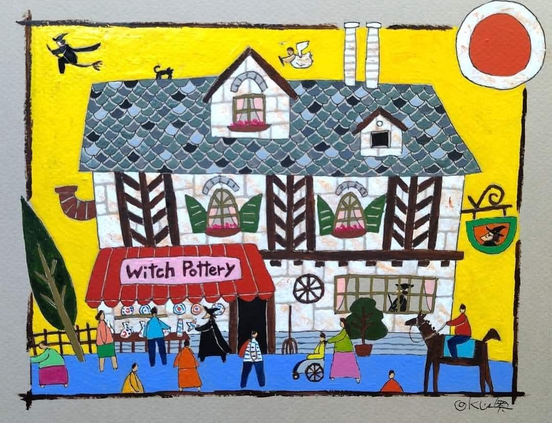 過去展示作品 「魔女の陶器屋さん」（@奥村ユズル）
