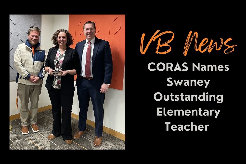 Congratulations to second grade teacher Mrs. Cassi Swaney for being recognized by the Coalition of Ohio Rural and Appalachian Schools (CORAS) as Van Buren’s Outstanding Elementary Teacher!

Read the whole story at vbschools.net/article/2703656.