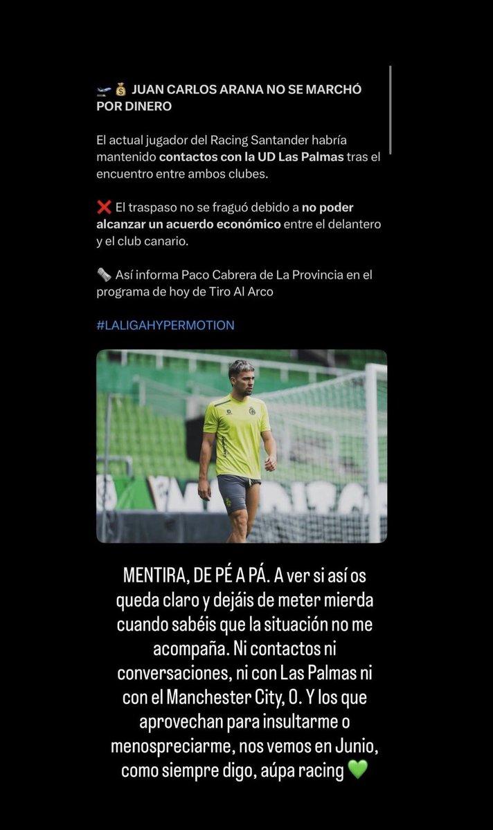 SeanDychismoRRC's tweet photo. A ver si aprendemos que si queremos llegar al ascenso hay que respaldar a los jugadores que están pasando por situaciones complicadas
Su estado físico depende de ellos y el cuerpo técnico, pero que estén contentos y se sientan con confianza es fundamental
Con todo @juanca_arana9 https://t.co/Y1QvhyA3gj