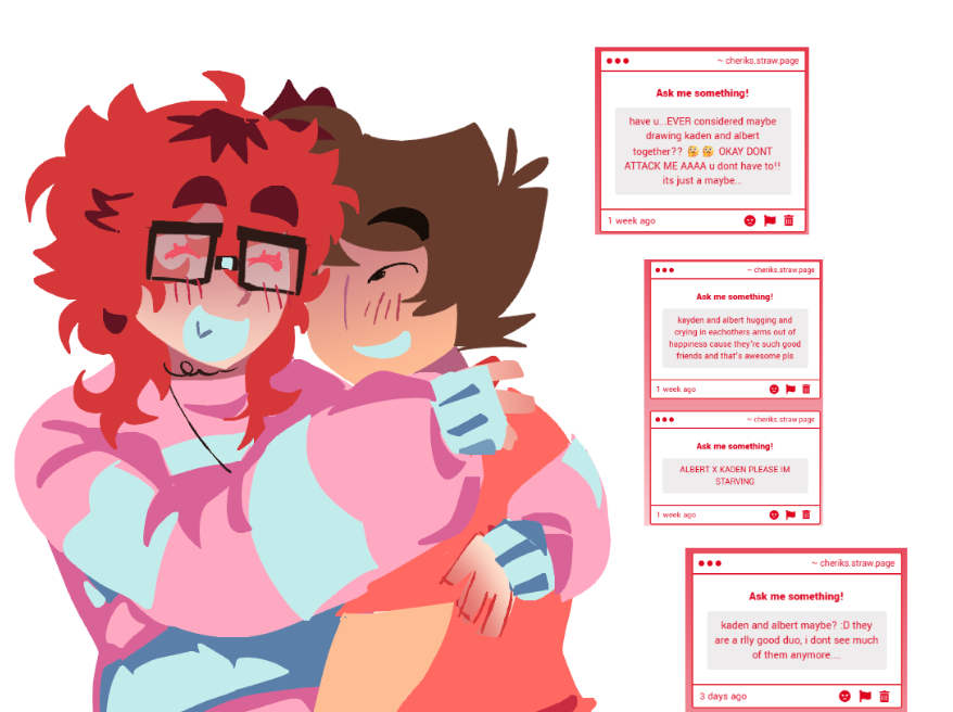 2dseater's tweet photo. #elijbert / #kalbert / #tempability more ship requests ahhhhhhhh!!!!!! https://t.co/7xM0uAHUHM