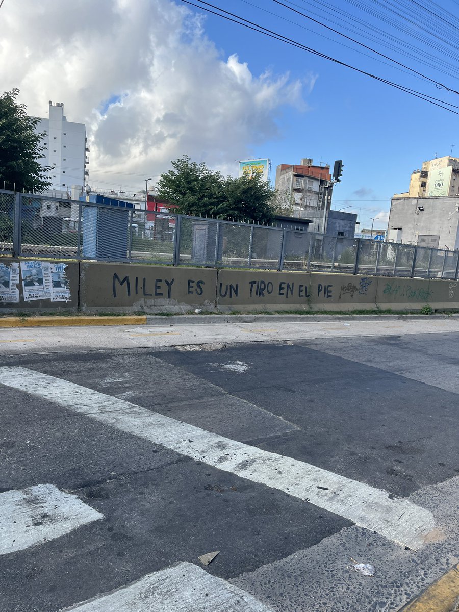 en la estación de ciudadela hay una protesta contra hannah montana