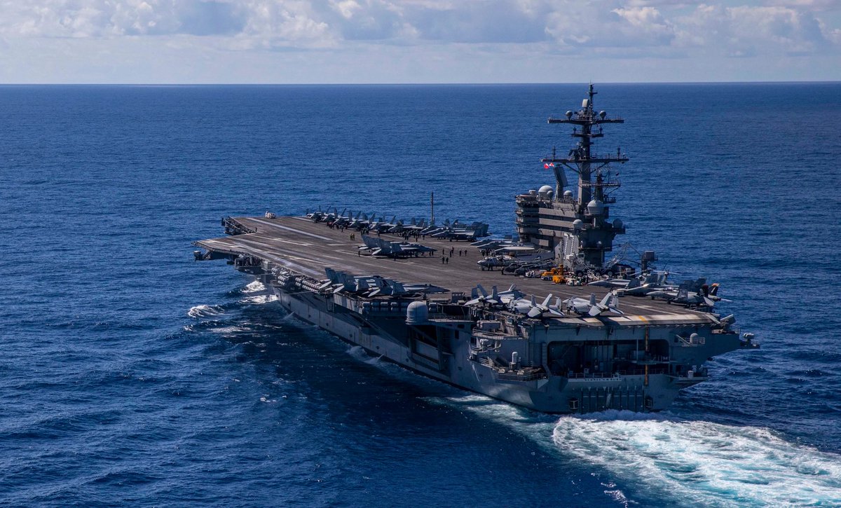 IsraelWarRoom's tweet photo. 🦅🇺🇸⛴️ The Pentagon has told a second aircraft carrier strike group to prepare to deploy to the Middle East as the U.S. military readies for a potential attack on Iran, according to three U.S. officials. 

— @WSJ https://t.co/bMoT361kYA