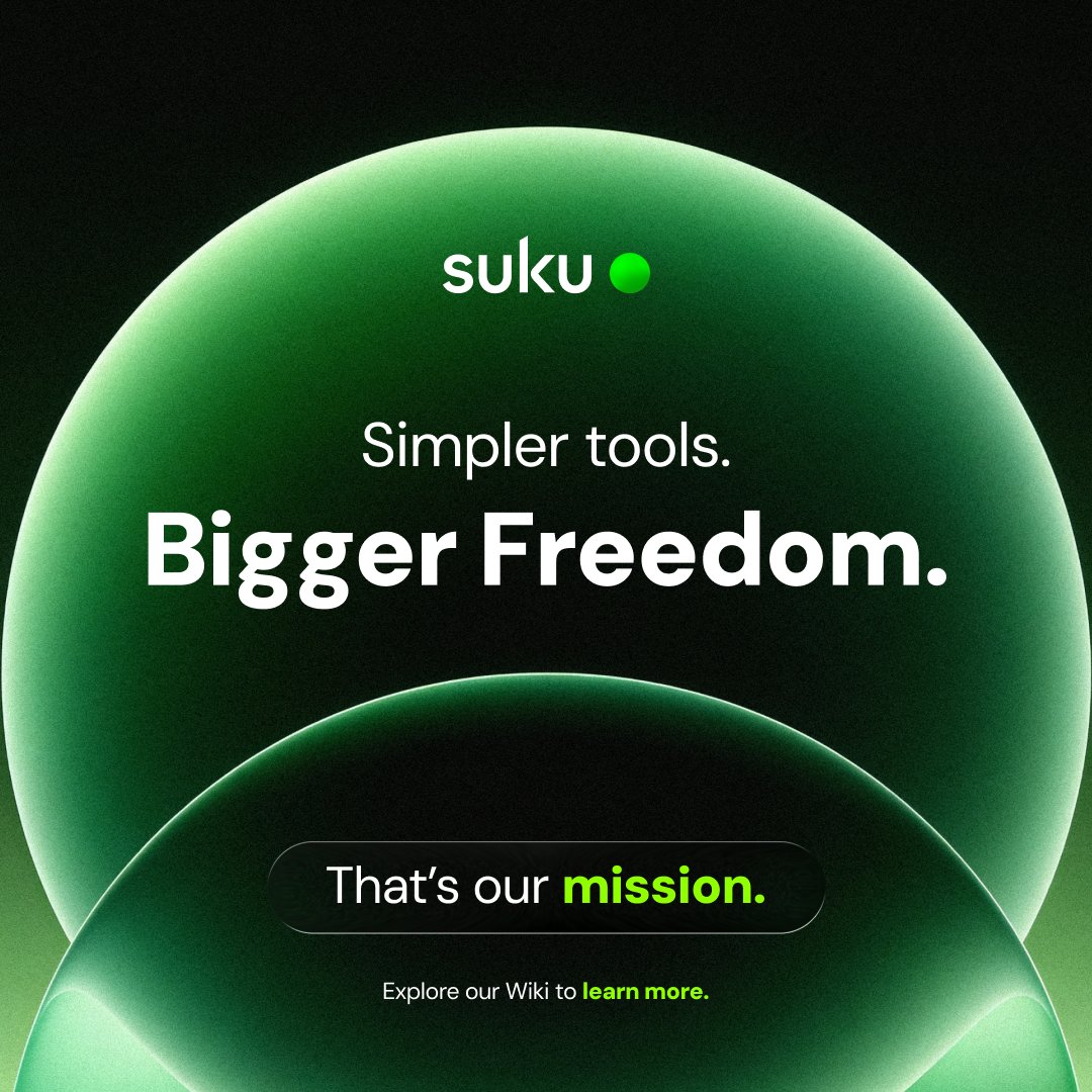 Suku’s mission is clear: simplify web3 and give people the financial freedom they deserve.

Our tools make it easy for anyone to benefit from web3 and the future it’s building.

Curious how we do it? Explore our wiki to learn more.

🟢 wiki.suku.world