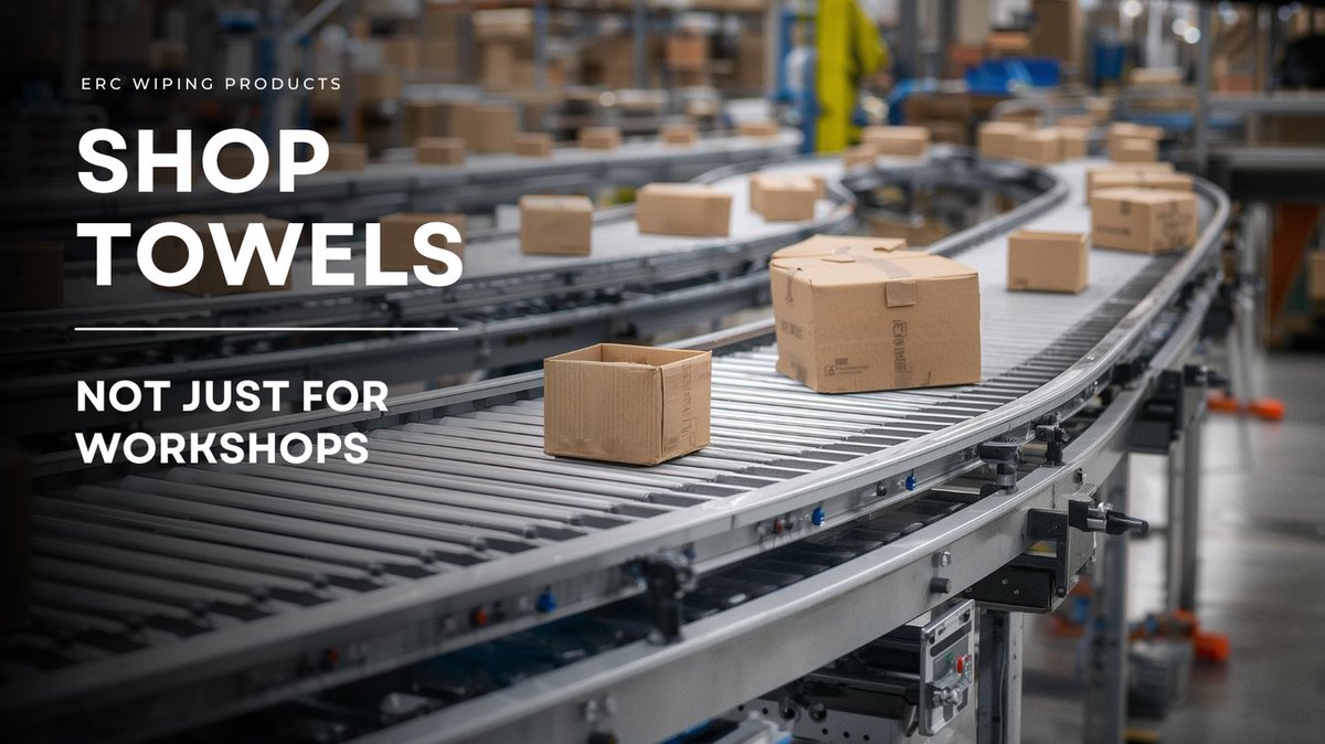 ercwipe's tweet photo. Shop towels aren’t just for the workshop 🧰✨ From oily, greasy cleanups to applicator cloths, there are more ways to use shop towels than you might think. Discover their many uses for your facility by reading our latest blog now! https://t.co/clNXyp3nOM #shoptowels https://t.co/XSXu8Vu7wW
