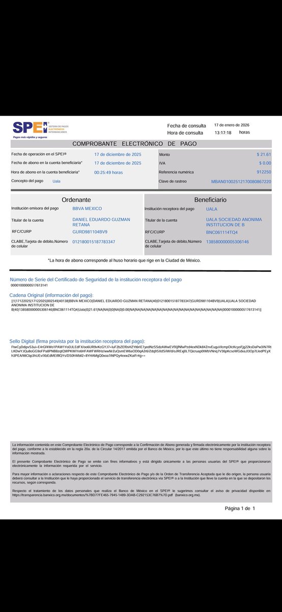 Danyedgr's tweet photo. Meses después, se llevó a cabo una audiencia de conciliación donde @uala_mex proporcionó una nueva CLABE, se realizó el pago y de nuevo empezó el acoso!!!! @CondusefMX entonces para que son las conciliaciónes si no se respetan los acuerdos?  Y Uala dice que con el despacho... https://t.co/DoCVtu6huv