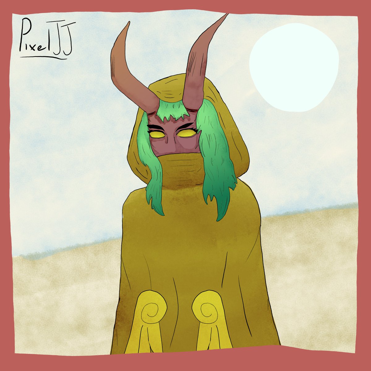 So thought I'd give yall a nice drawing  of Lin the main character  of my game  :)