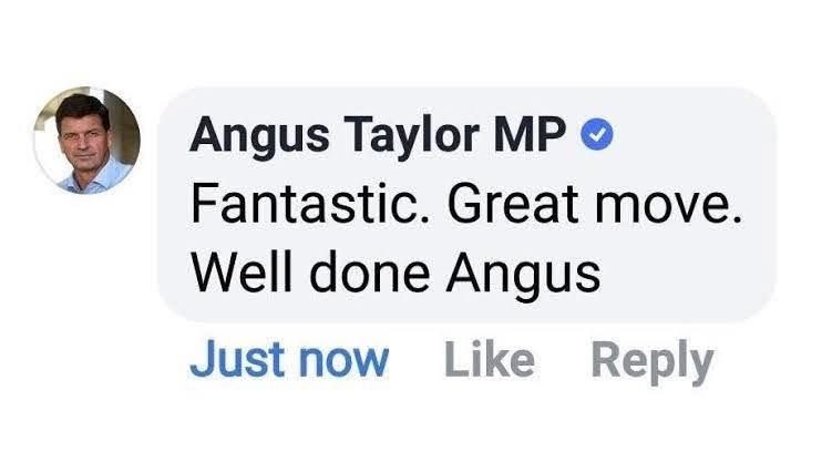 Angus Taylor needs a lesson on using social media burner accounts. #auspol #LiberalParty