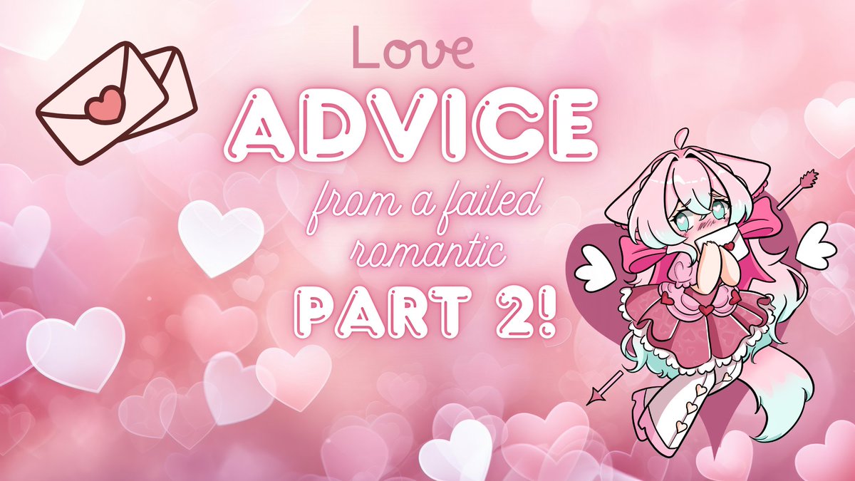 The sequal of the long awaited "Love Advice from a Failed Romantic" is here! We had a great time last year, so I'm excited to bring it back!

Submit your questions about love to me and I'll give my best advice! From silly to serious, all is welcome!

Submit your quesions below: