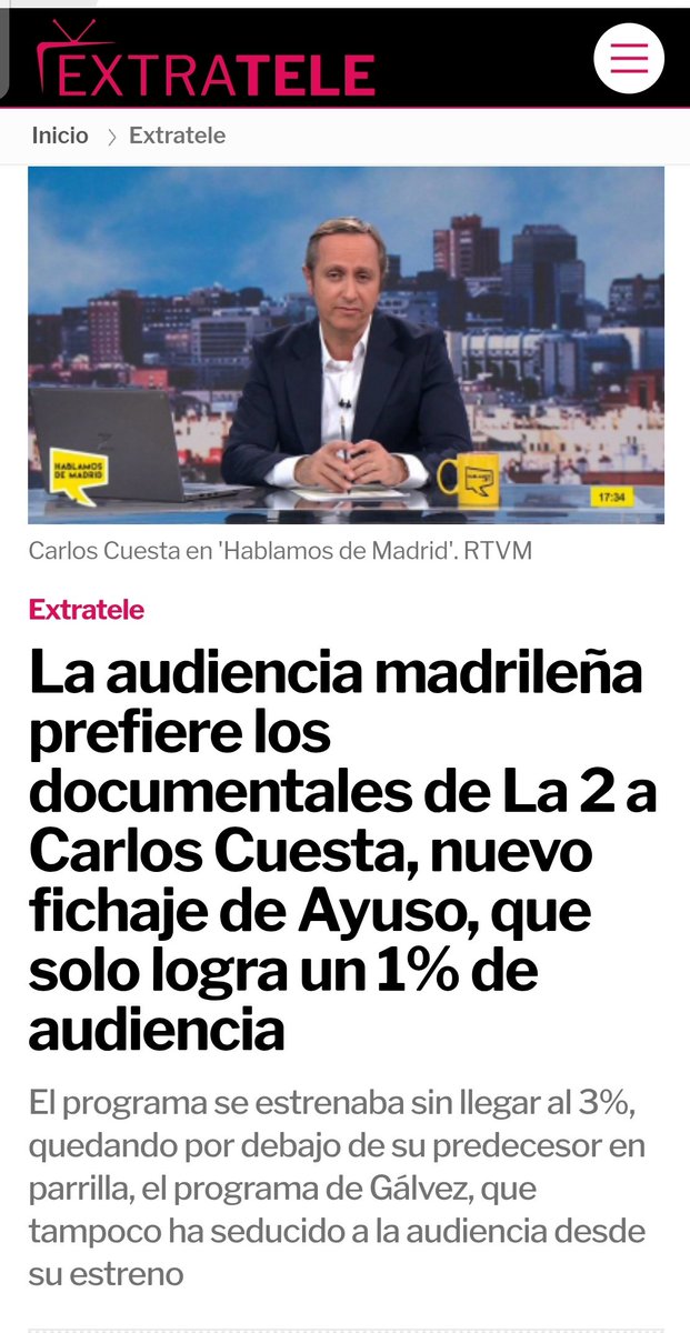😁😁😁😁se ve un rayo de luz a lo lejos en Madrid, el personal prefiere ver a los hipopótamos reproduciéndose... Antes que al gusano venenoso este.... 😁😁😁😁dinero tirao de la Flipá...