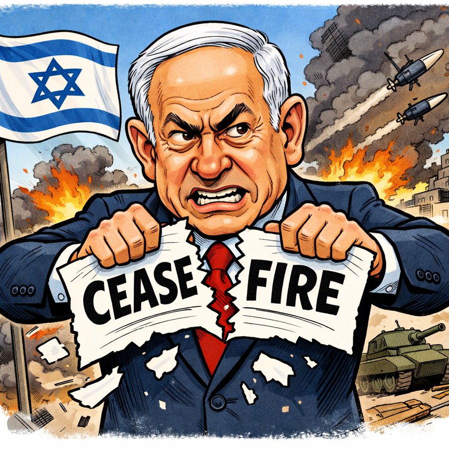 THE SLAUGHTER IN GAZA CONTINUES.

Gaza’s Health Ministry reports that the total number of Palestinians killed since the beginning of the so-called ceasefire has now reached 591.

What’s Trump’s new "Board of Peace" doing about this?