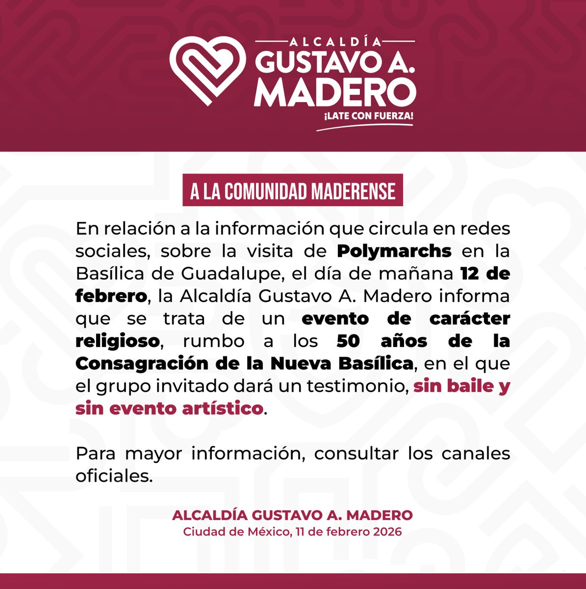 Alcaldía Gustavo A. Madero tweet media