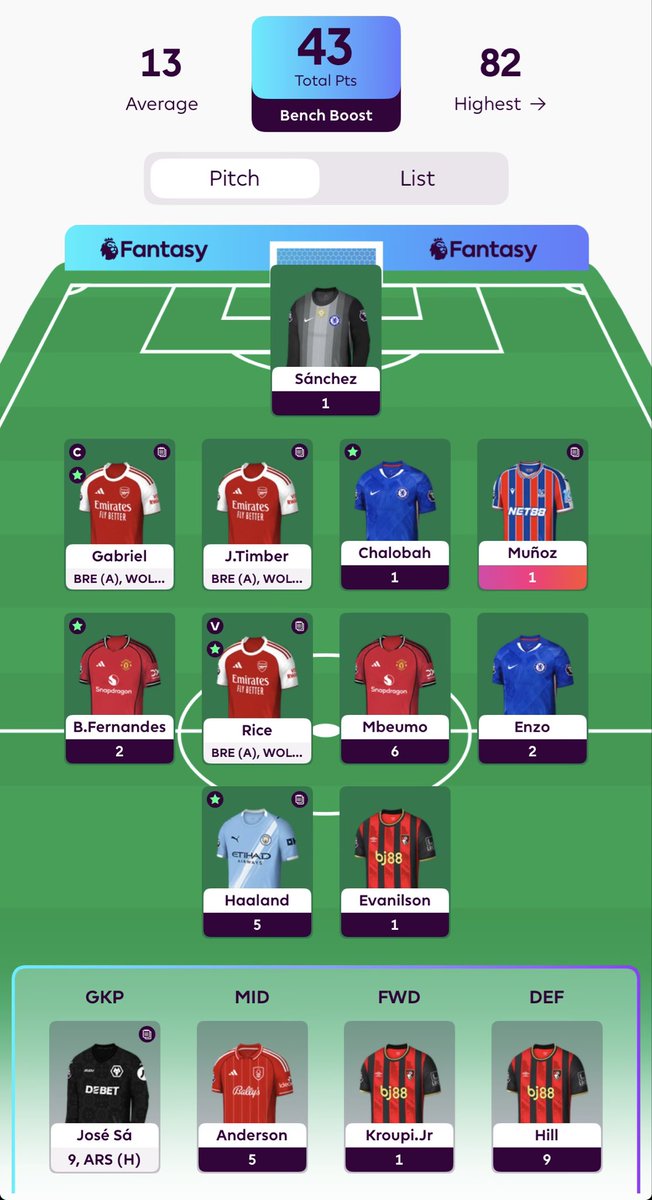 FPLTylerDurden's tweet photo. @Pras_fpl Thank God for bench boost https://t.co/x3rh5f9tL4