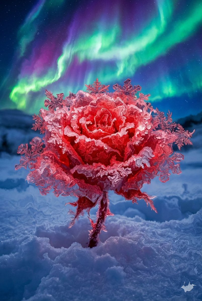 おはようございます 写真ストックが無かったので Gemini君に雪の結晶