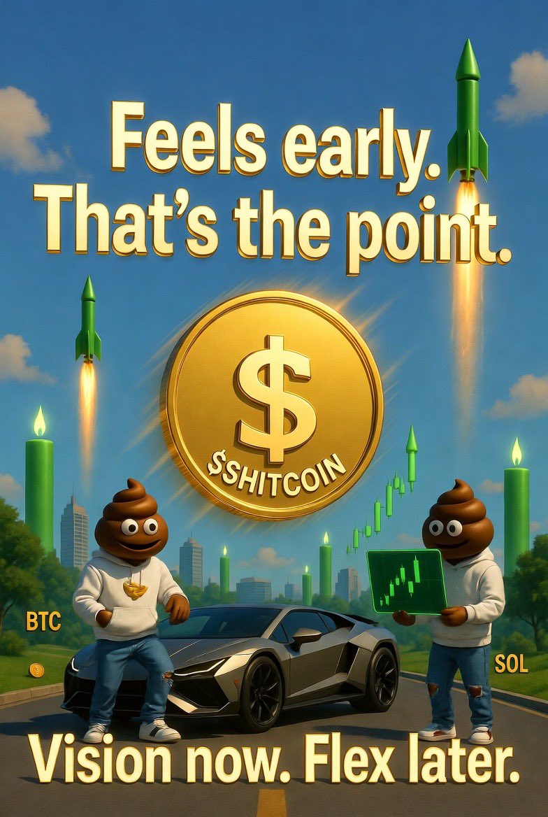 People always miss runners like $Shitcoin and later say “I wish I got in early… I wish I held… I wish I didn’t fade.”

Yunno the chance is here again when there’s a solid floor, dip fades, and the team never stops working.

Ape $Shitcoin now or cope later!!💩🔥