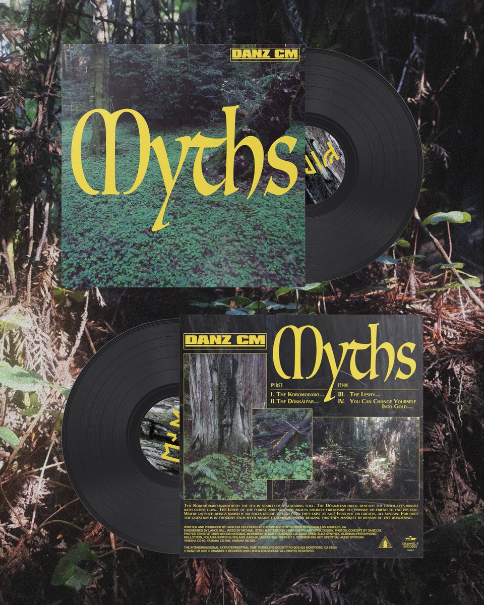MYTHS on MiniDisc &amp; 12” vinyl.

danzcm.bandcamp.com/album/myths