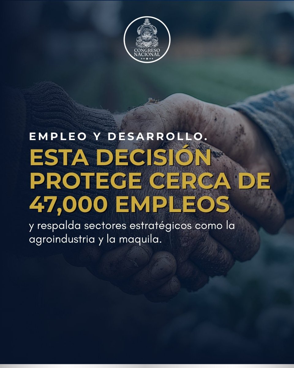 Un nuevo #CongresoNacional por Honduras 
trabajando por la generación de empleo y bienestar para las familias hondureñas.