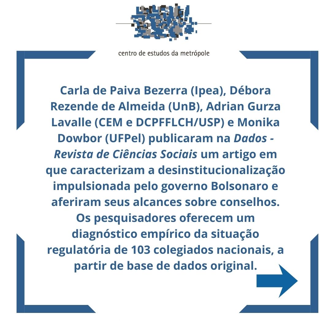 CEM-Centro de Estudos da Metropóle tweet media