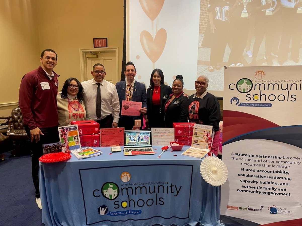 AACPSComSchools's tweet photo. A wonderful day at the Maryland State House for 💗 We Love Community Schools Day 2026 💗 — connecting with delegates, their staff, and districts from across Maryland to celebrate the impactful work happening in Community Schools statewide. #WeLoveCommunitySchools @MOST_Network https://t.co/n1gF7JgxUX