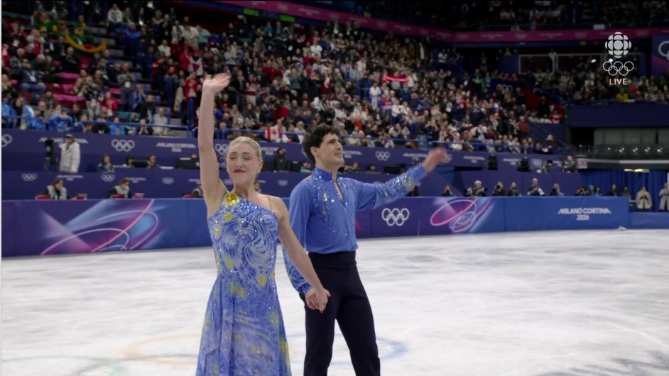BenSteiner00's tweet photo. ⭐️✨It's a starry starry night for these Canadian figure skaters and they WILL MEDAL!

Piper Gillies and Paul Poirier absolutely stun in their free skate in ice dance and are incredibly emotional. 

15 years skating together.  Olympic medal secured.

Two pairs left. https://t.co/gyfwxxODAv