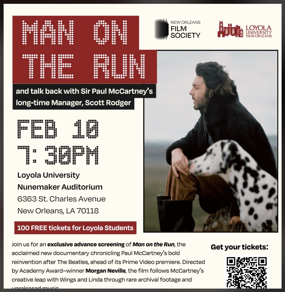 norinatu's tweet image. ロヨラ大学、『Man on the Run』特別先行上映会で、ポール・マッカートニーの日本公演発言！ 
#Loyola #PaulMcCartney #Wings #日本ツアー #concert 
lightnews.blog137.fc2.com/blog-entry-108…