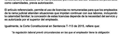 PauRodrigueN's tweet photo. @judicaturacsj Además, la licencia queda amarrada a la “necesidad del servicio”. En desastre, la necesidad del servicio es que la gente NO se enferme, NO se accidenta, NO muera. Punto. https://t.co/OXZM7cYGJZ