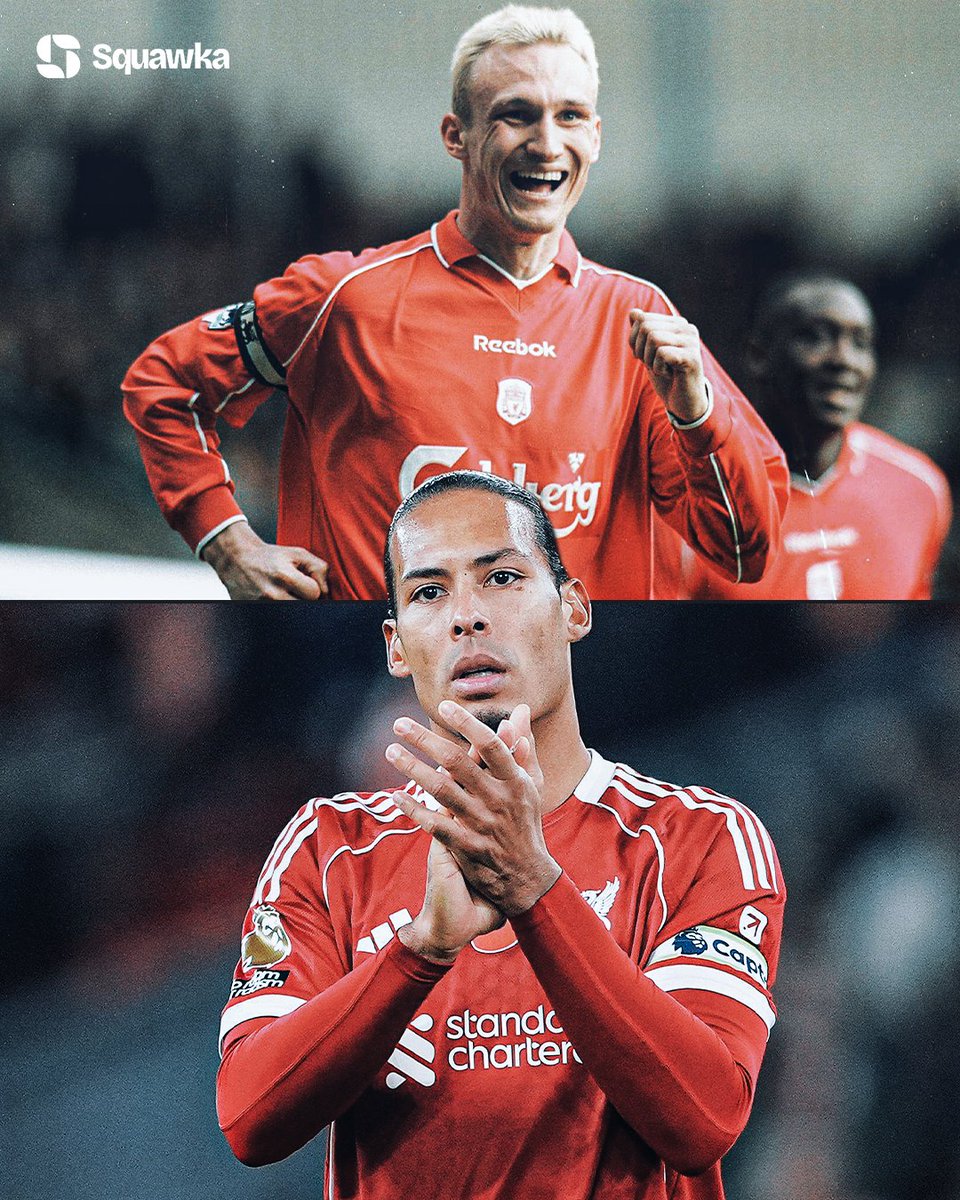 Squawka's tweet photo. Virgil van Dijk has scored more Premier League goals for Liverpool than any other defender in the competition’s history (23).

Sammi Hyypia’s record has been broken. 👀 https://t.co/9VWsh21DSD