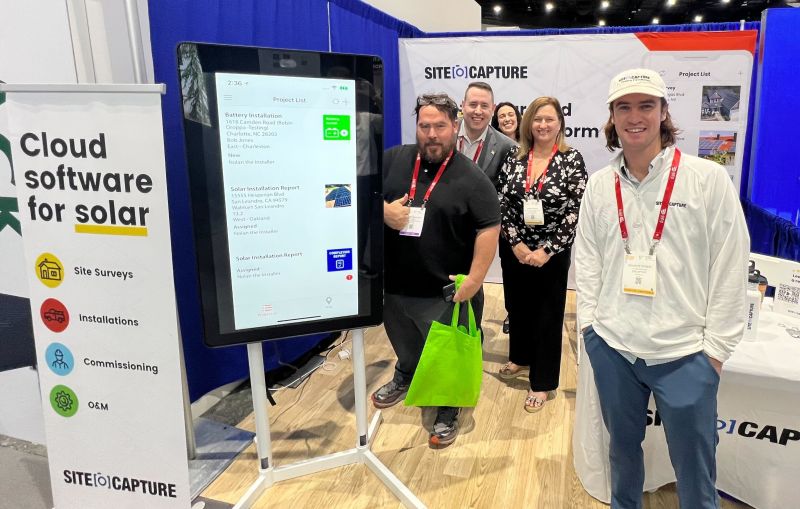 SiteCapture's tweet photo. ☀️ Headed to #Intersolar &amp; #ESNA in San Diego?

Visit #SiteCapture at Booth 4152 near the #SolarGames for a sneak peek at the next evolution of our solar field ops platform. 🚀

See you there @ISNAESNA, @CALSSA_org, @aurorasolarinc, @SolarPowerWorld, and more solar friends! 👋 https://t.co/OwK7fmGgps