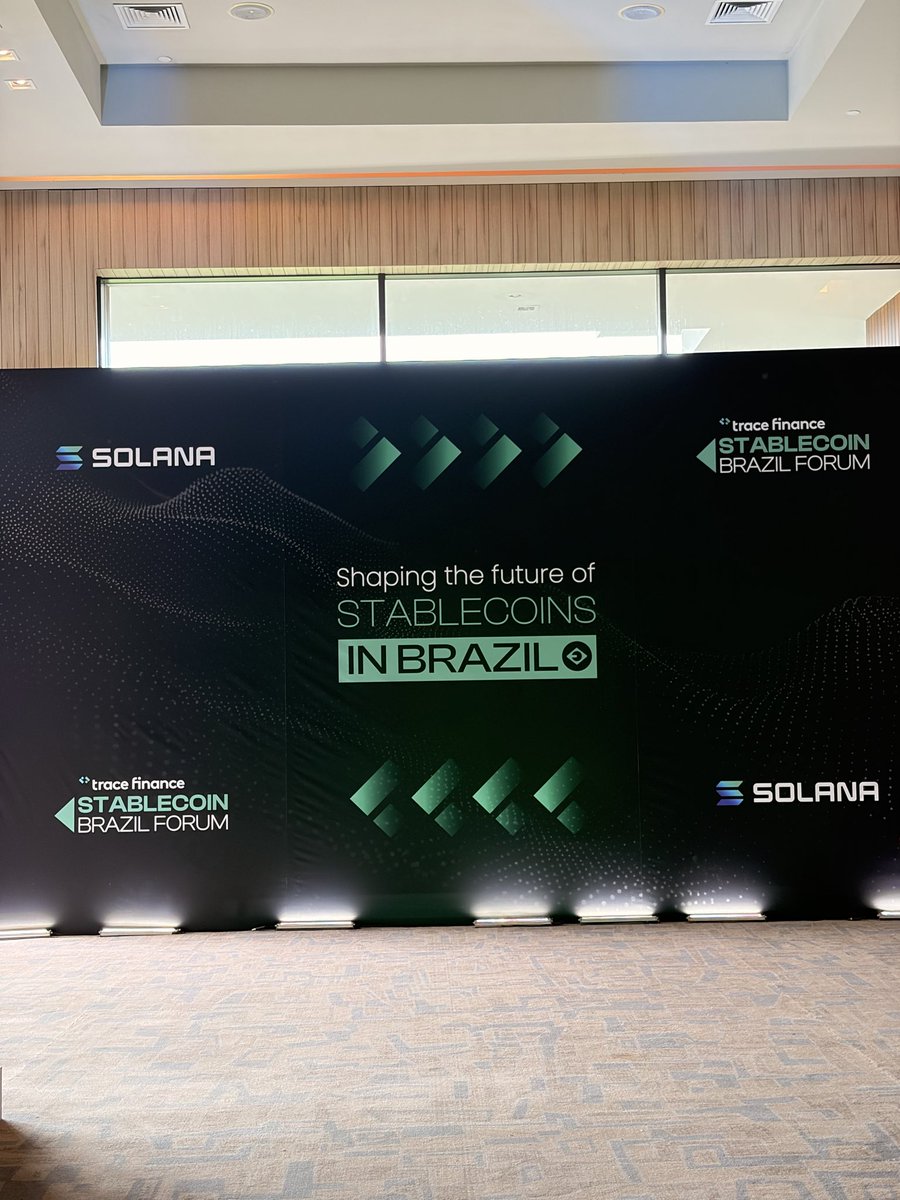 Had an amazing time at Stablecoin Brazil Forum, hosted by <a href="/FinanceTrace/">Trace Finance</a>. 

Super well-curated room: smart conversations, the right builders/operators, and a genuinely optimistic vibe about what stablecoins can unlock for Brazil. 

Huge thanks to <a href="/bebrites/">Bernardo Brites</a> for raising the bar.