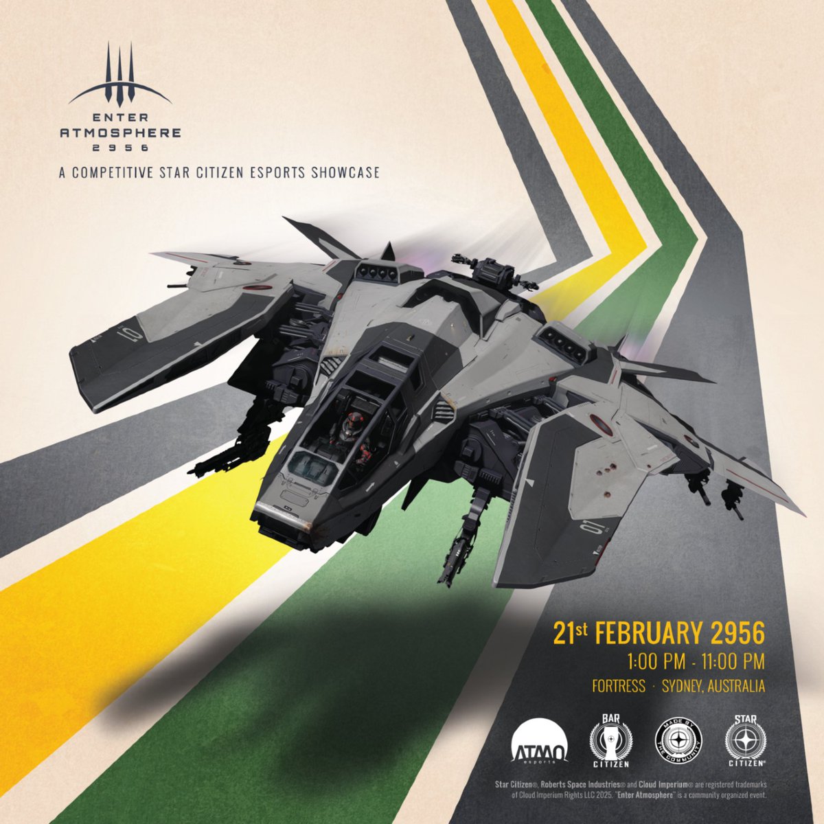 ATMOesports's tweet image. 9️⃣days to go!! ⏳

📅February 21, 2026
🌏@FortressSydney

Sydney, Enter ATMOSPHERE 2956 is almost here!!
🎟️ atmo.sc/EA56