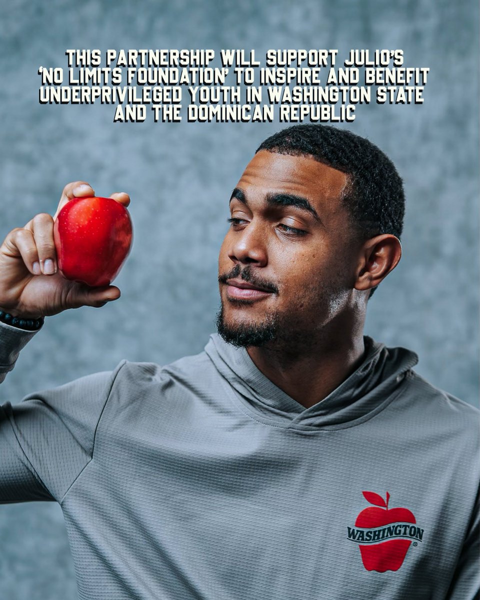 Celebrating Julio Rodriguez’s (<a href="/JRODshow44/">Julio Rodriguez🇩🇴🦁</a>) new partnership with Washington Apple Commission! 🍎

Together, they’re promoting healthy living in the Dominican Republic and supporting youth through No Limits Foundation!