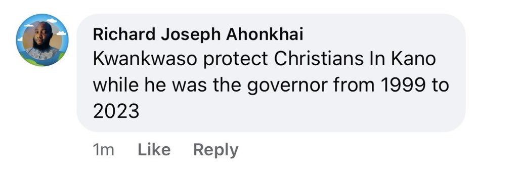 Dear <a href="/RepRileyMoore/">Rep. Riley M. Moore</a>, read testimonies about <a href="/KwankwasoRM/">Rabiu Musa Kwankwaso</a> from Nigerian Christians. You really got it wrong. The Kwankwaso we know is anything but extremist.