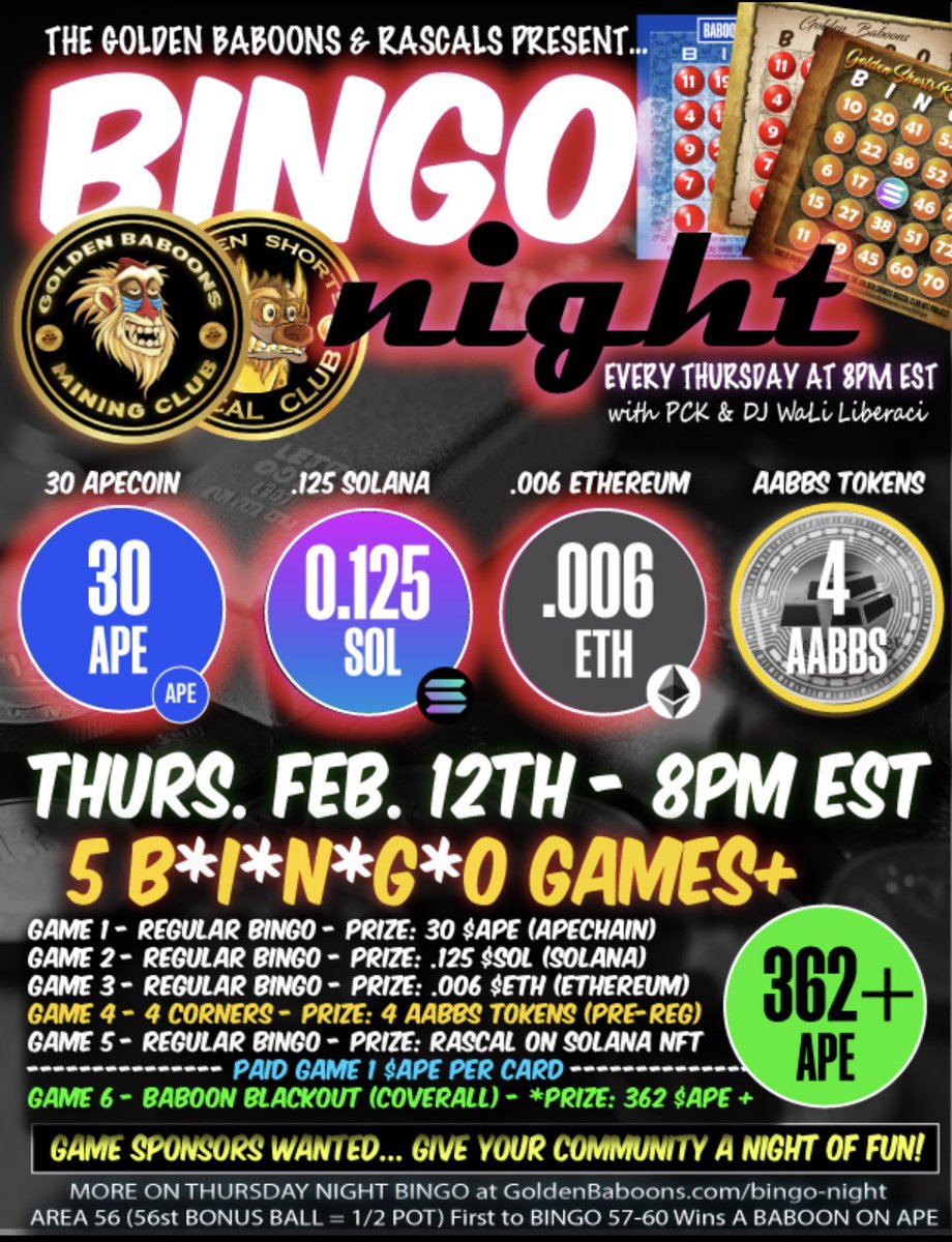 Golden Baboons & Rascals tweet media