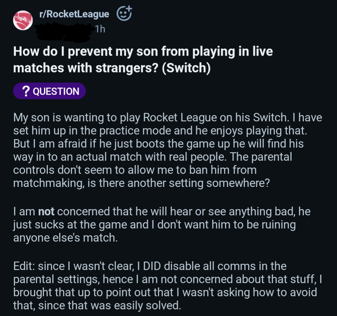 Amazing parenting showcased in r/RocketLeague