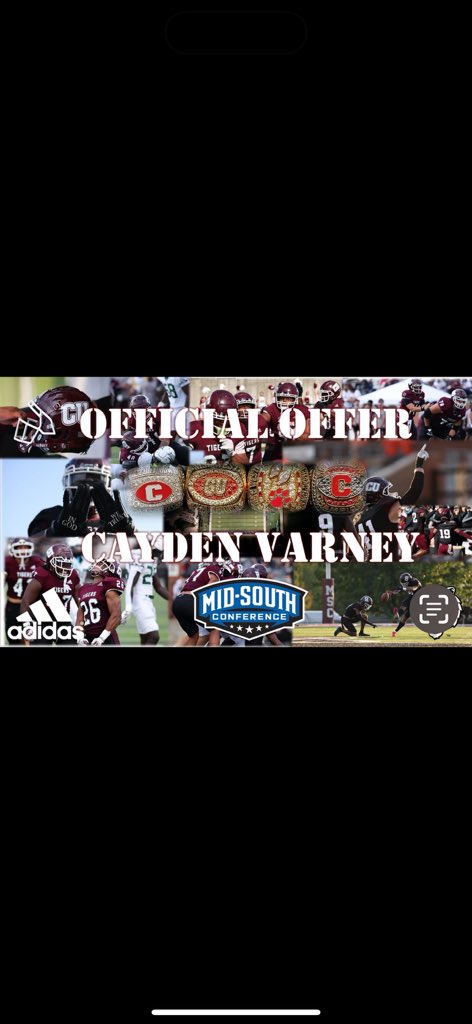 Cayden_Varney's tweet photo. After a great conversation with @CoachAtwood23, I’m blessed to have received my 6th offer from the university of  @CvilleTigersFB !
@BelfryFootball1 https://t.co/8hxFnyTQ1O