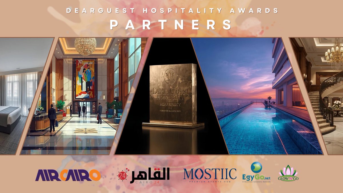 MagedHosny10's tweet photo. With just few days remaining until the close of voting for the DearGuest Hospitality Awards, the race to be crowned among the region’s finest hospitality establishments is intensifying. The awards have already recorded more than 60,000 public votes, reflecting strong engagement from traveler's, industry followers, and hospitality enthusiasts across Egypt.
As the voting momentum continues to build, a number of distinguished hotels have emerged as early leaders within their respective categories. These properties represent a diverse spectrum of luxury, heritage, innovation, and guest experience excellence, underscoring the depth and competitiveness of this year’s awards.
 
Among the leading hotels from Egypt and the MENA region so far are: Giza Palace, Premier Le Reve, Marriott Mena House, Dusit Thani LakeView Cairo, Royal Maxim Palace Kempinski, Al Moudira Hotel in Luxor, Four Seasons Hotel Alexandria at San Stefano, Hilton Cairo Maadi, Tawila Island, Adrere Amellal, Radisson Blu Alex, Steigenberger Hotel Tahrir, Address Sky View Residences (UAE), The Chedi Muscat (Oman), Mazagan Beach & Golf Resort (Morocco), Waldorf Astoria Heliopolis, Eforia Spa, Tao Restaurant, La Maison El Gouna, Rixos Seagate Sharm El Sheikh and Oryx Airport Hotel (Doha).
 
Voting for the DearGuest Hospitality Awards is conducted through two parallel channels to ensure both public engagement and professional credibility. Public voting remains open to all via the official website, while a dedicated experts’ voting process is available exclusively to registered industry professionals. Expert voters may access their ballots using their assigned username and password, received upon successful registration at https://t.co/L6N98nqQFP.
 
The 2025 edition of the DearGuest Hospitality Awards spans a comprehensive range of categories designed to recognize excellence across all facets of the hospitality industry. These categories include:
•Best Luxury Hotel
•Best Business Hotel
•Best Apartment Hotel
•Best Boutique Hotel
•Best Design Hotel
•Best Resort Hotel
•Best Historical Hotel
•Best Restaurant & Bar
•Opening of the Year
•Best Event Venue
•Best Wedding Venue
•Best Honeymoon Venue
•Best Golf Hotel
•Best Urban Center Hotel
•Best Eco Hotel
•Best Spa
•Best Four‑Star Hotel
•Best Innovative Hotel
•Best Airport Hotel
•Best Airline
 
As the final days of voting unfolds, competition is expected to intensify further, with rankings remaining dynamic until the official close. The DearGuest Hospitality Awards continue to stand as a trusted benchmark for hospitality excellence, celebrating properties that set new standards in service, design, sustainability, and guest satisfaction across the region.