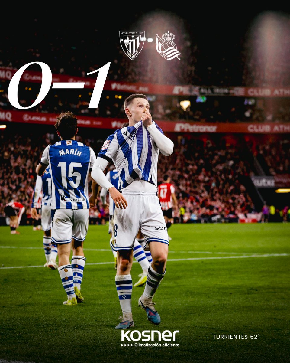 🔚 ¡¡FINAAAAAAAAAAAL!! Hemos dado el primer paso. En tres semanas, la vuelta en Anoeta. 𝗔𝗨𝗣𝗔 𝗥𝗘𝗔𝗔𝗔𝗔𝗔𝗟!!! 💙💙💙