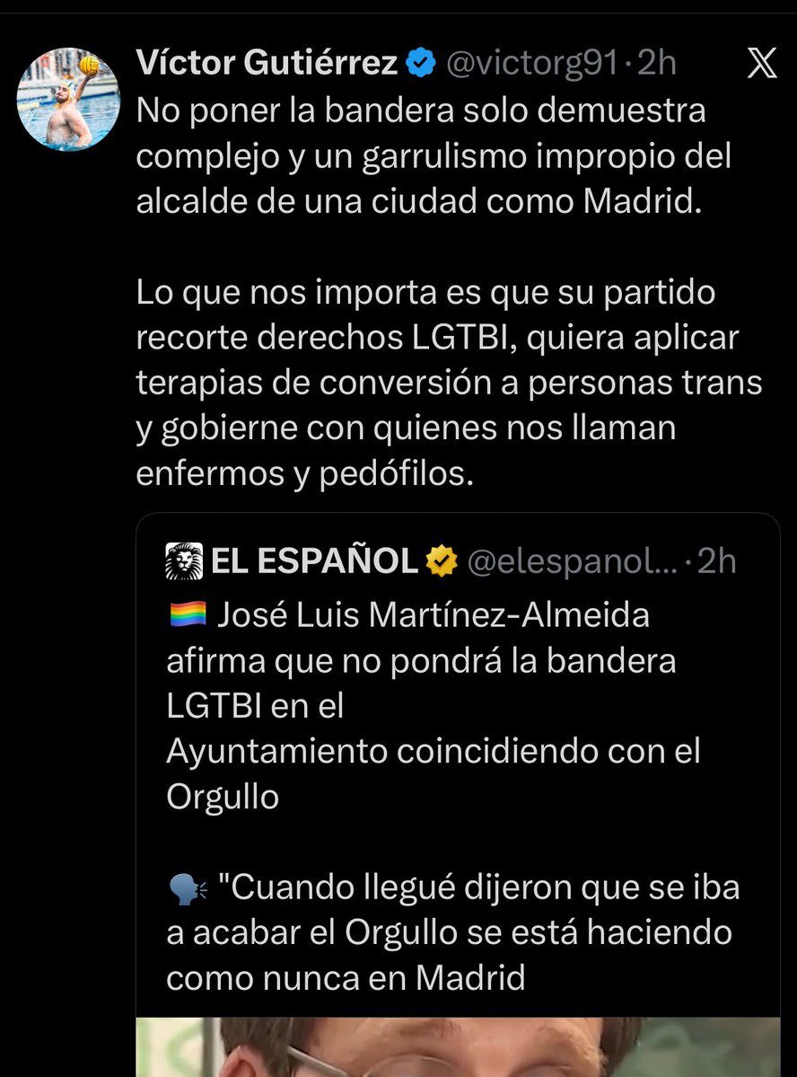 Hoy ha salido la noticia de que un grupo de moros quedaban por Grinder con gays para apalizarles, y el secretario LGTBI del PSOE <a href="/victorg91/">Víctor Gutiérrez</a> , hablando de banderitas.