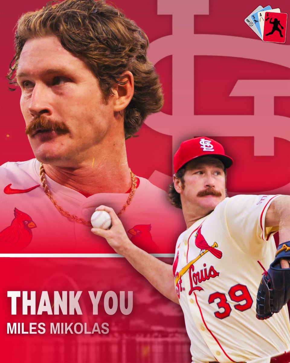 DealinTheCards's tweet photo. Miles Mikolas has signed a 1-year contract with the Washington Nationals. Thanks for all the memories during your time in St. Louis, Miles! https://t.co/wYZDZFtdR1