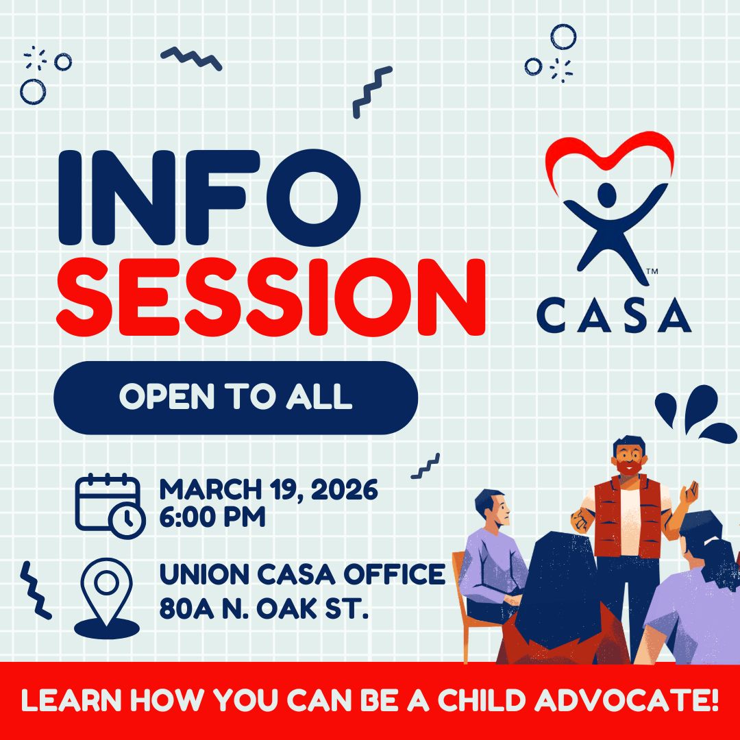 casamideastmo's tweet photo. Curious about what it takes to become a Child Advocate?

CASA will hold an info session for all those interested in learning more about Volunteering! No pressure, no right or wrong questions - just an opportunity to learn and see if it fits! https://t.co/rU5xOPqWm3