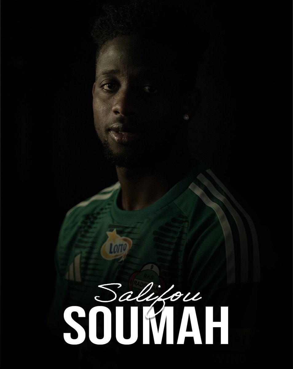 LorenzoGolazo's tweet photo. ✅️ Le milieu offensif international 🇬🇳 Salifou #Soumah (22), passé par Le #HAC 🇫🇷 (alors en L2) (2 apparitions, 1 but avec les pros, 2022-23), très peu utilisé à #Kalmar 🇸🇪 en 2025, est prêté jusqu'en juin 2026 avec option d'achat à #Radomiak 🇵🇱 https://t.co/3cVXKmDfmc