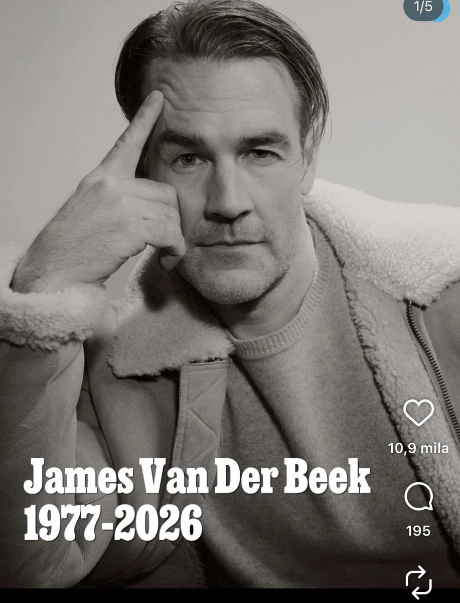 💔 #JamesVanDerBeek