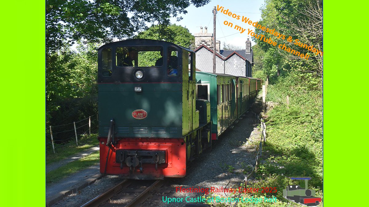 Ffestiniog Railway Easter 2025: Upnor Castle at Boston Lodge halt. Check it out youtu.be/NyQrNssvyoE Thanks! <a href="/festrail/">Ffestiniog & Welsh Highland Railways</a>