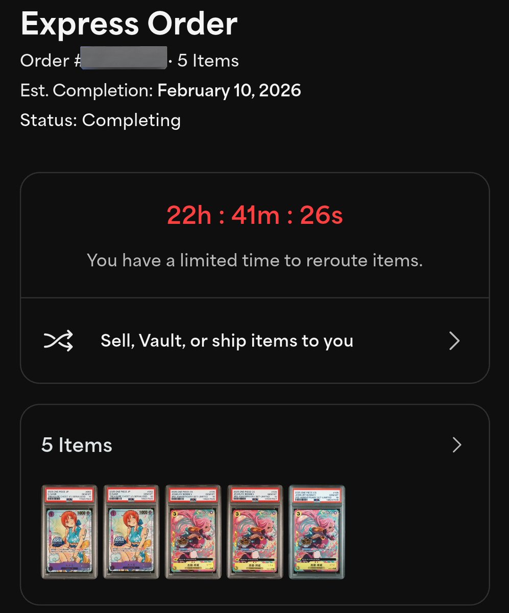 Incoming 10s for sale 
Nami is pending 
2x PSA 10 Chinese 3rd anniversary serialized Bonney (#174, #372)
Asking $4200 shipped each, Zelle only 
Shipment will be 100% insured via Shopify.