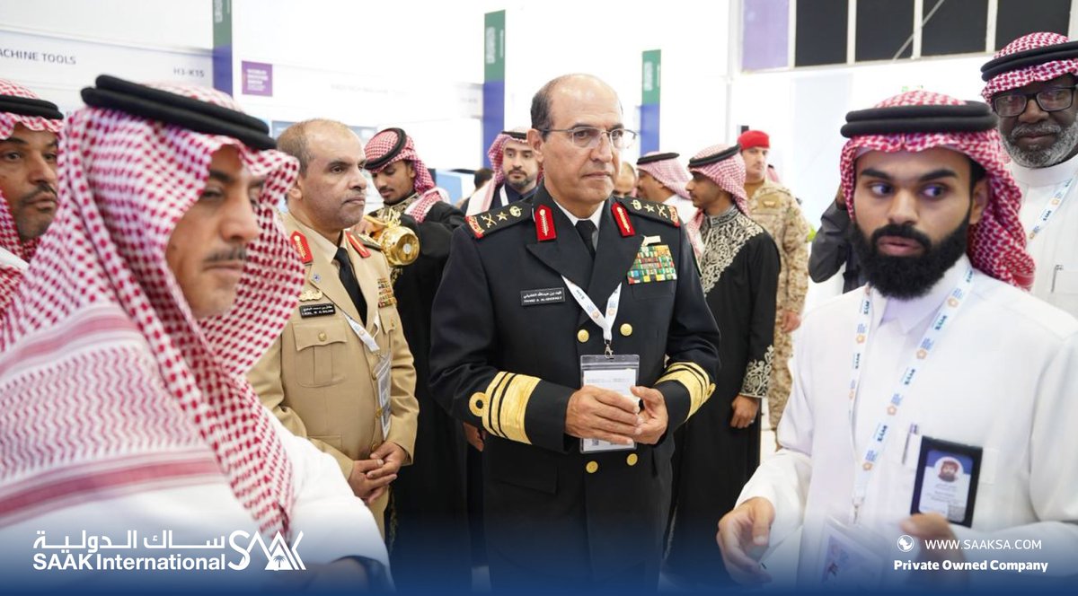 saakcompany's tweet photo. تشرف جناح ساك الدولية بزيارة معالي نائب رئيس هيئة الأركان العامة الفريق الركن فهد بن عبدالله الغفيلي، حيث اطّلع معاليه على قدرات الشركة ومجالات عملها المتخصصة في الإلكترونيات المتقدمة ودعم الأنظمة ذات المتطلبات التشغيلية الدقيقة.

وقدّم فريق ساك الدولية عرضًا موجزًا حول إمكاناتها في دعم جاهزية المنظومات من خلال خدمات الصيانة والإصلاح المتقدم، وتحليل الأعطال الفنية، وتعزيز استدامة الأنظمة عبر حلول صناعية محلية تسهم في رفع الكفاءة التشغيلية.

SAAK International’s pavilion was honored by the visit of H.E. Lieutenant General Fahd bin Abdullah Al-Ghufaili, Vice Chief of the General Staff, who was briefed on the company’s capabilities and its specialized areas of operation in advanced electronics and support of systems with precise operational requirements.

The SAAK team delivered a concise presentation outlining the company’s capabilities in supporting system readiness through advanced maintenance and repair services, technical fault analysis, and locally developed industrial solutions that enhance system sustainability and operational efficiency.

#ساك_الدولية #وزارة_الدفاع
#هيئة_الأركان #جاهزية_القوات
#الصناعات_الدفاعية
#معرض_الدفاع

#SAAKInternational #MinistryOfDefense
#GeneralStaff #OperationalReadiness
#DefenseIndustry #WorldDefenseExhibition
#IndustrialIntegration
#WDS2026
#TheFutureOfDefenseIntegration