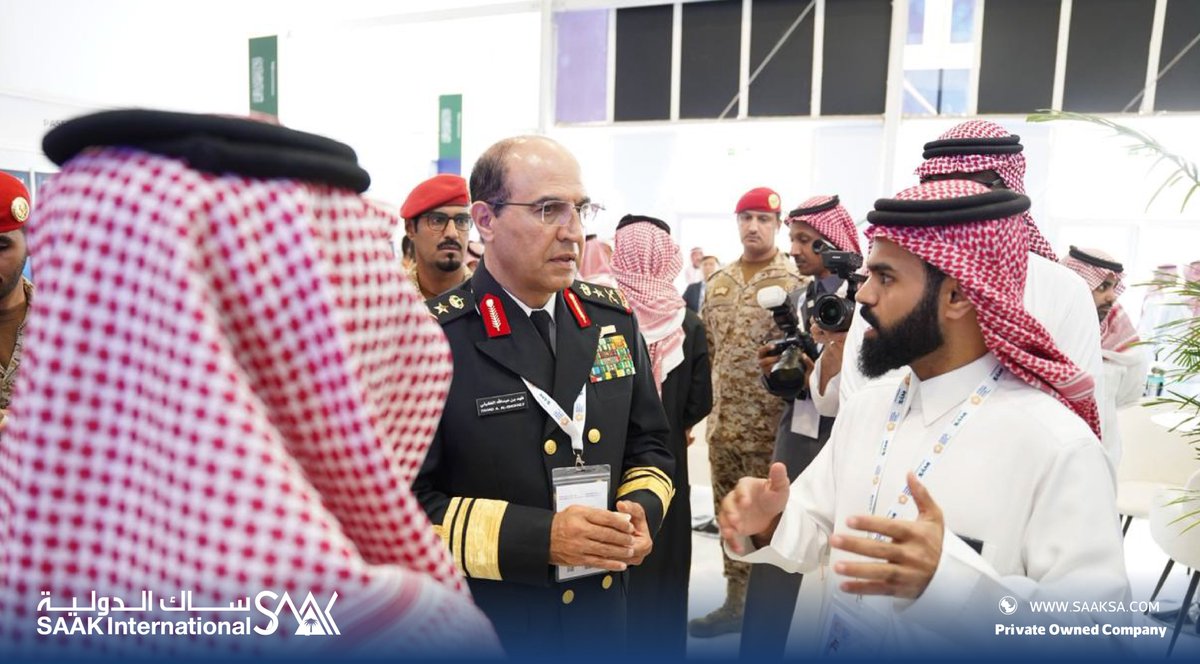saakcompany's tweet photo. تشرف جناح ساك الدولية بزيارة معالي نائب رئيس هيئة الأركان العامة الفريق الركن فهد بن عبدالله الغفيلي، حيث اطّلع معاليه على قدرات الشركة ومجالات عملها المتخصصة في الإلكترونيات المتقدمة ودعم الأنظمة ذات المتطلبات التشغيلية الدقيقة.

وقدّم فريق ساك الدولية عرضًا موجزًا حول إمكاناتها في دعم جاهزية المنظومات من خلال خدمات الصيانة والإصلاح المتقدم، وتحليل الأعطال الفنية، وتعزيز استدامة الأنظمة عبر حلول صناعية محلية تسهم في رفع الكفاءة التشغيلية.

SAAK International’s pavilion was honored by the visit of H.E. Lieutenant General Fahd bin Abdullah Al-Ghufaili, Vice Chief of the General Staff, who was briefed on the company’s capabilities and its specialized areas of operation in advanced electronics and support of systems with precise operational requirements.

The SAAK team delivered a concise presentation outlining the company’s capabilities in supporting system readiness through advanced maintenance and repair services, technical fault analysis, and locally developed industrial solutions that enhance system sustainability and operational efficiency.

#ساك_الدولية #وزارة_الدفاع
#هيئة_الأركان #جاهزية_القوات
#الصناعات_الدفاعية
#معرض_الدفاع

#SAAKInternational #MinistryOfDefense
#GeneralStaff #OperationalReadiness
#DefenseIndustry #WorldDefenseExhibition
#IndustrialIntegration
#WDS2026
#TheFutureOfDefenseIntegration